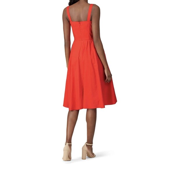 COLOR ME COURTNEY Red Coco Poplin Flirty Dress with Pockets Women's SIZE 4 - Picture 13 of 13